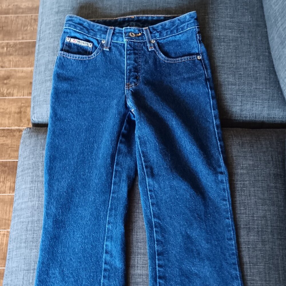 Vintage Hollywood High Rise Jeans 1990s Dark Wash Denim